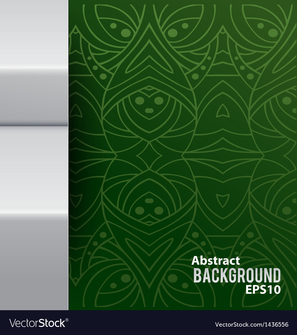 Abstract background with pattern and metal border