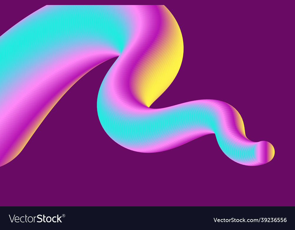 Abstract liquid gradient background in 3d vector image Abstract liquid gradient background in 3d