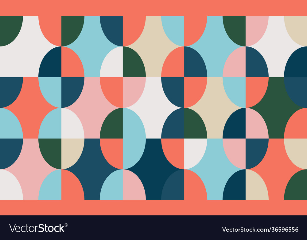 Circular abstract pattern design vector image Circular abstract pattern design