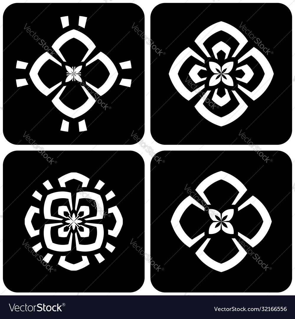 Design elements set vector image Design elements set