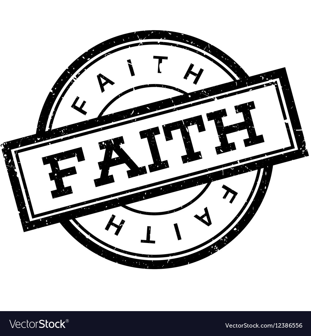 Faith rubber stamp