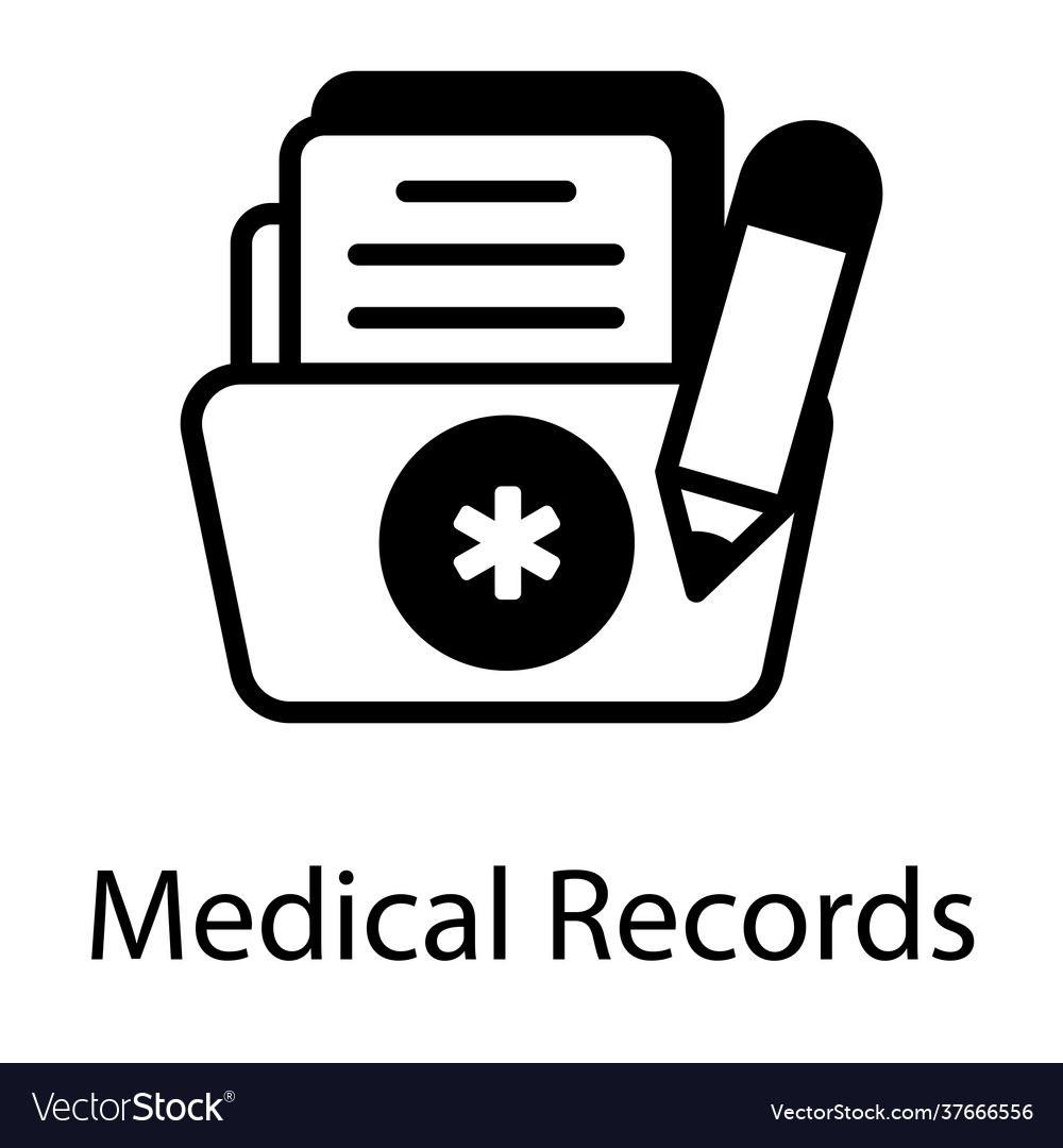 Medical record Royalty Free Vector Image - VectorStock