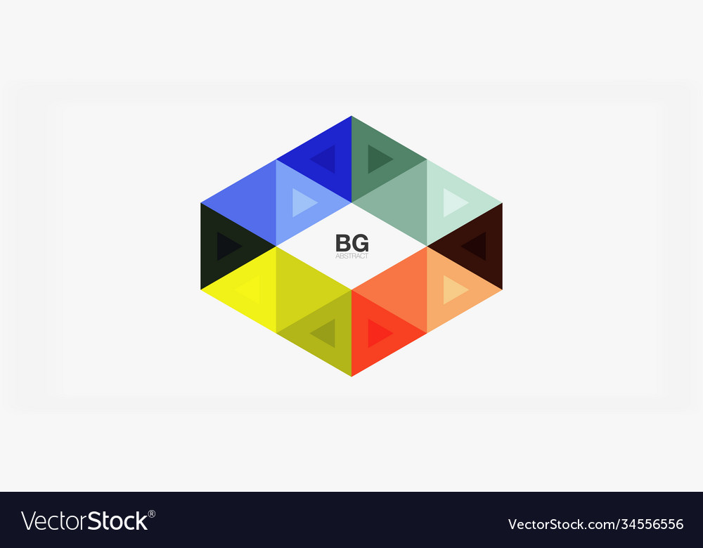 Mosaic triangle pattern abstract background Vector Image Mosaic triangle pattern abstract background