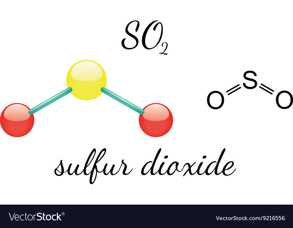 sulfur dioxide molecule