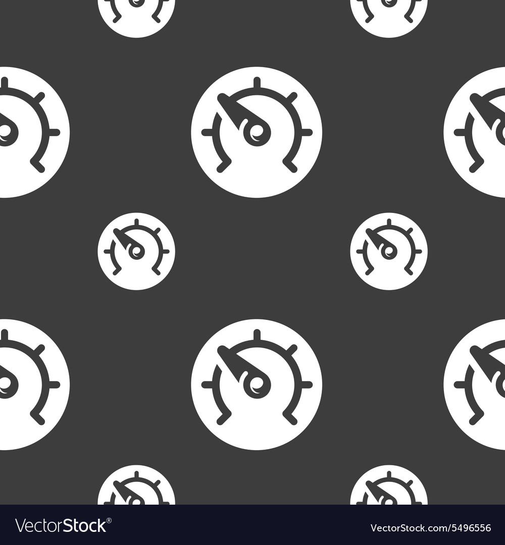 Speed speedometer icon sign seamless pattern