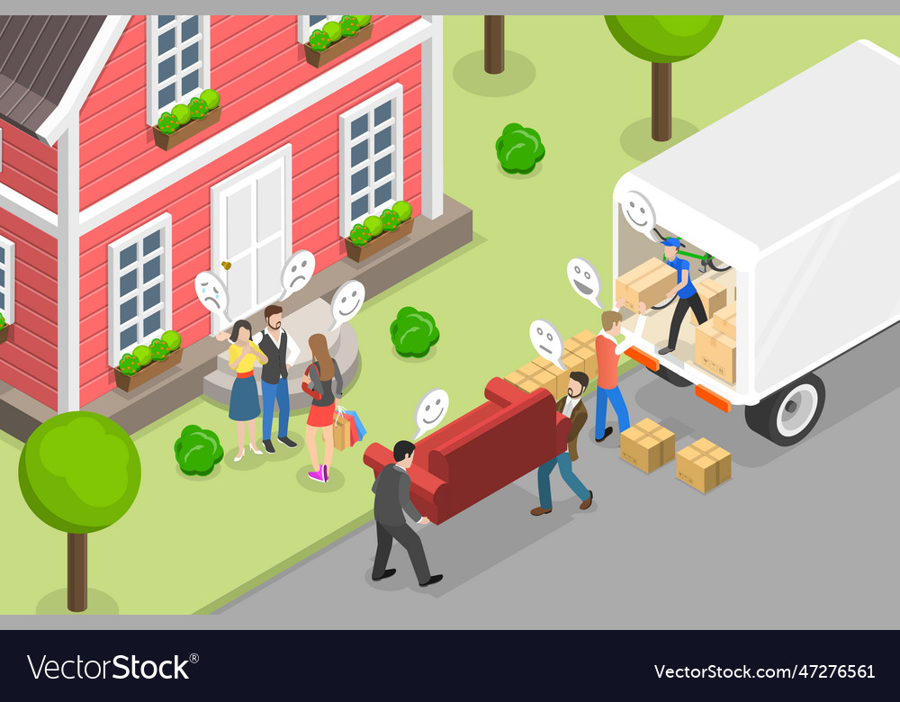 3d isometric flat conceptual Royalty Free Vector Image