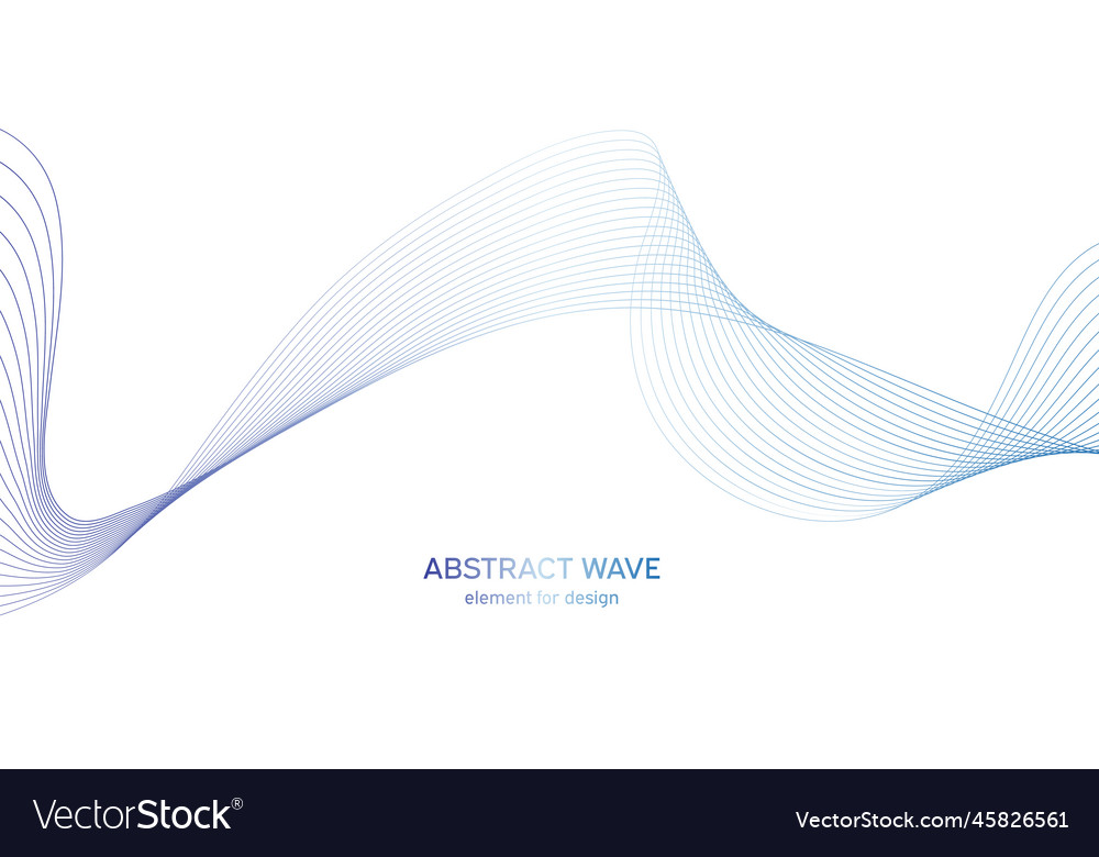 Abstract colorful wave element for design Vector Image Abstract colorful wave element for design