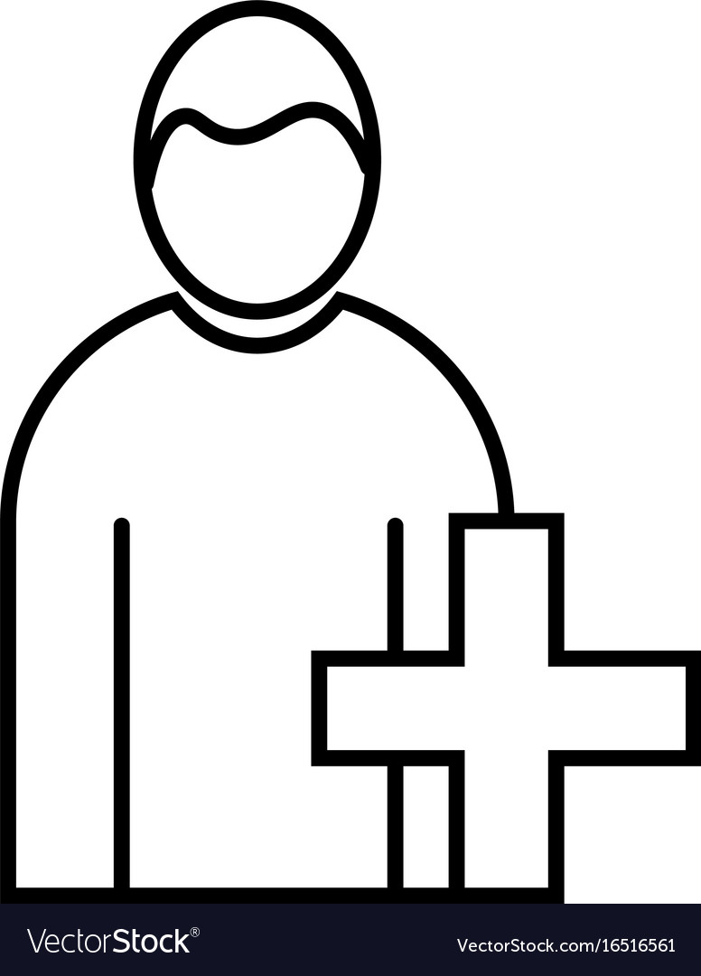 Add user linear icon