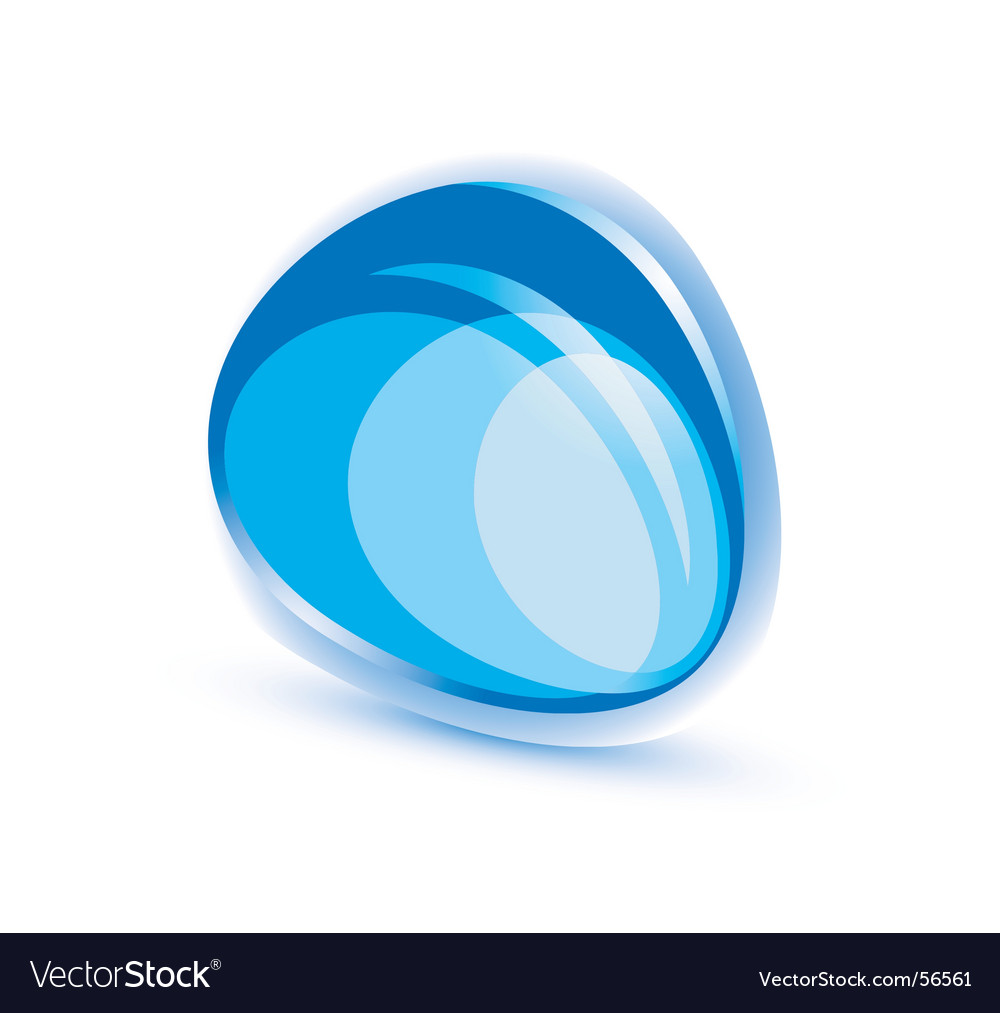 Aqua icon Royalty Free Vector Image - VectorStock