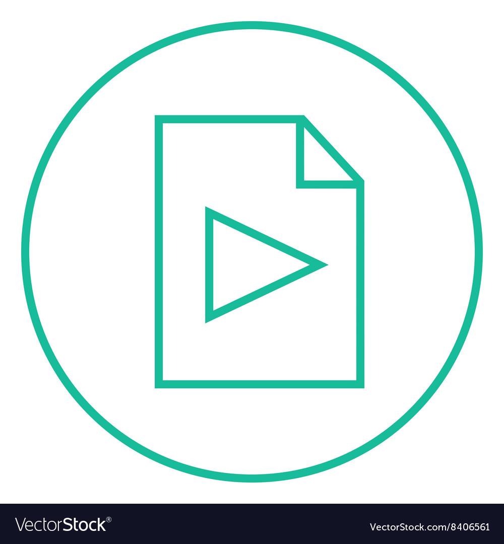 Audio file line icon