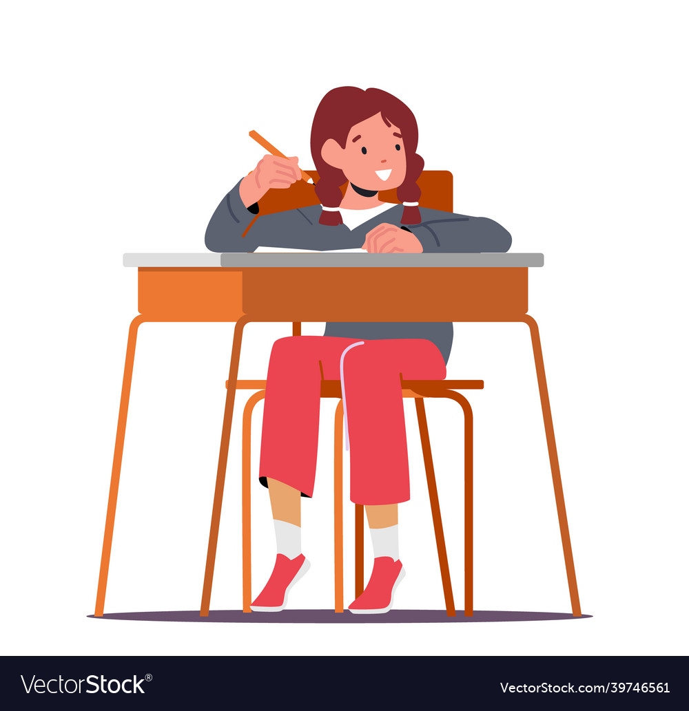 Back to school primary education concept little vector image Back to school primary education concept little