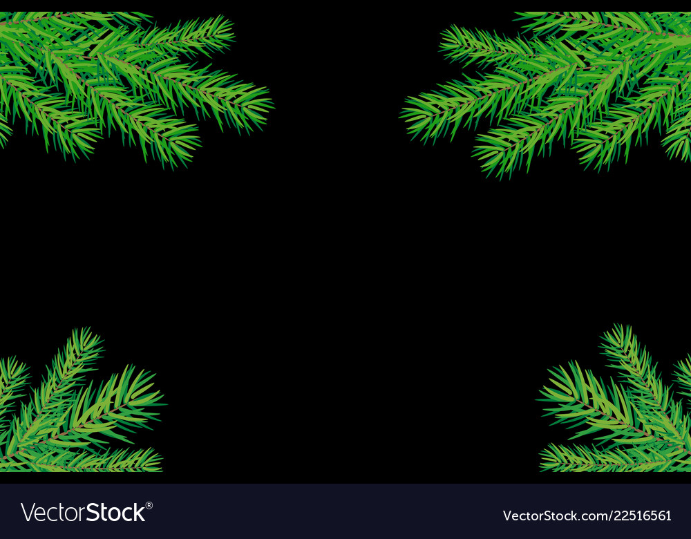 Background with christmas trees branches