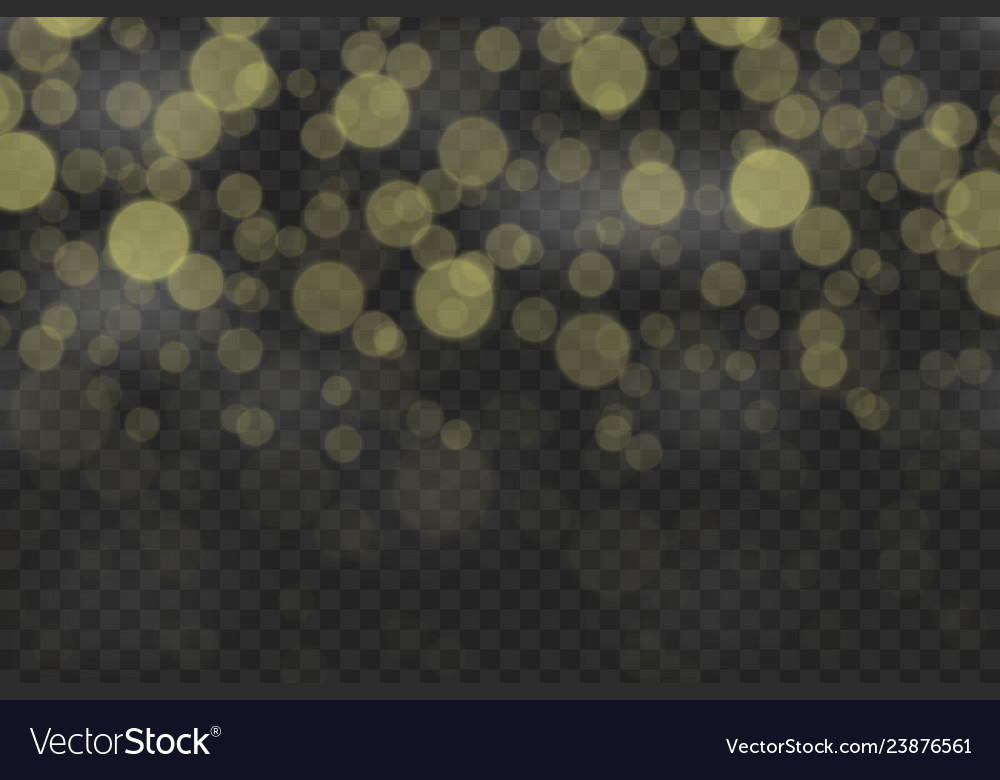 Bokeh lights effect isolated vector image Bokeh lights effect isolated