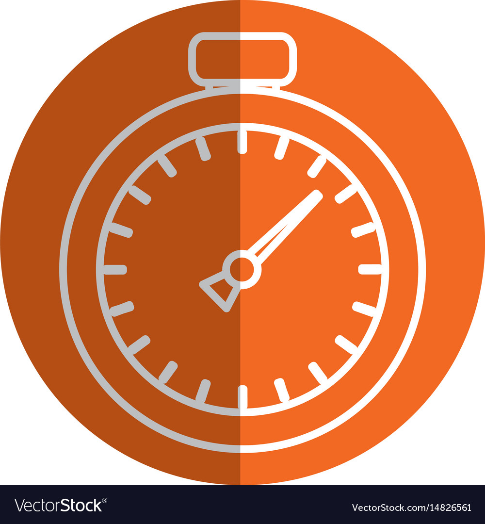 Chronometer device isolated icon