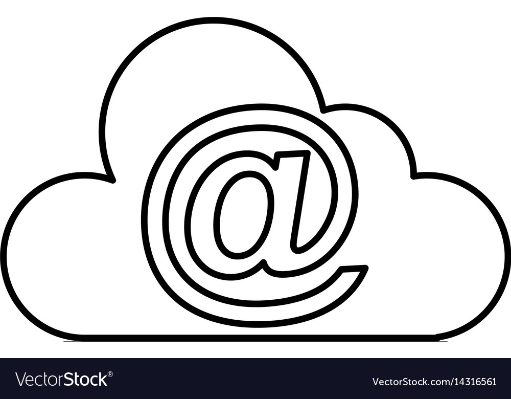 Cloud computing with arroba symbol