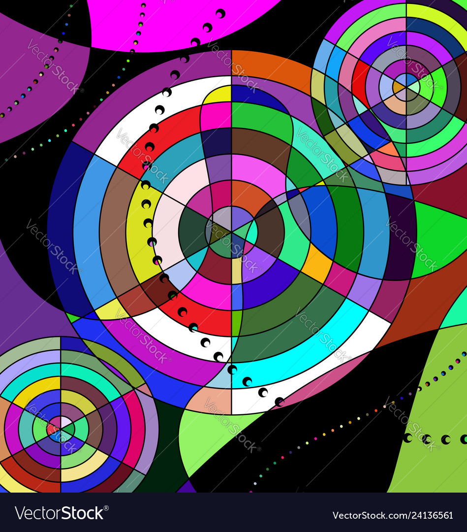 Colored background image of the abstract chaos vector image Colored background image of the abstract chaos