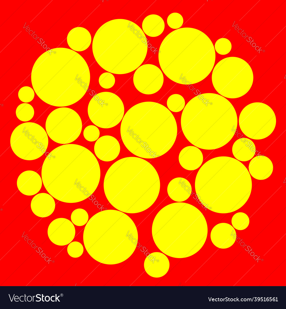 Pop art random dots circles pointillist Vector Image Pop art random dots circles pointillist