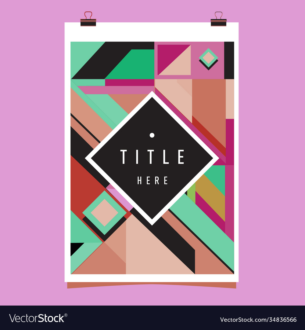 Abstract colorful geometric pattern background