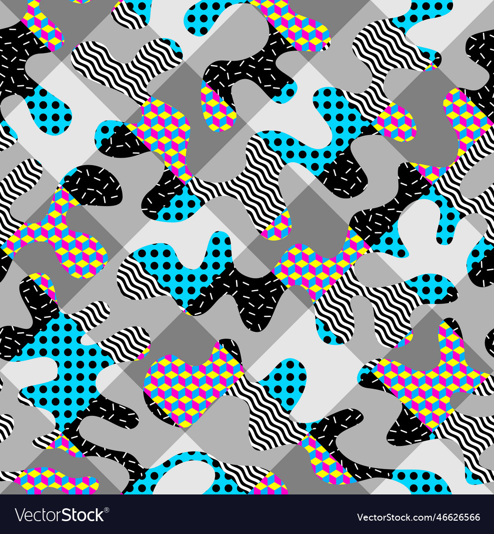 Abstract geometric pop srt style pattern