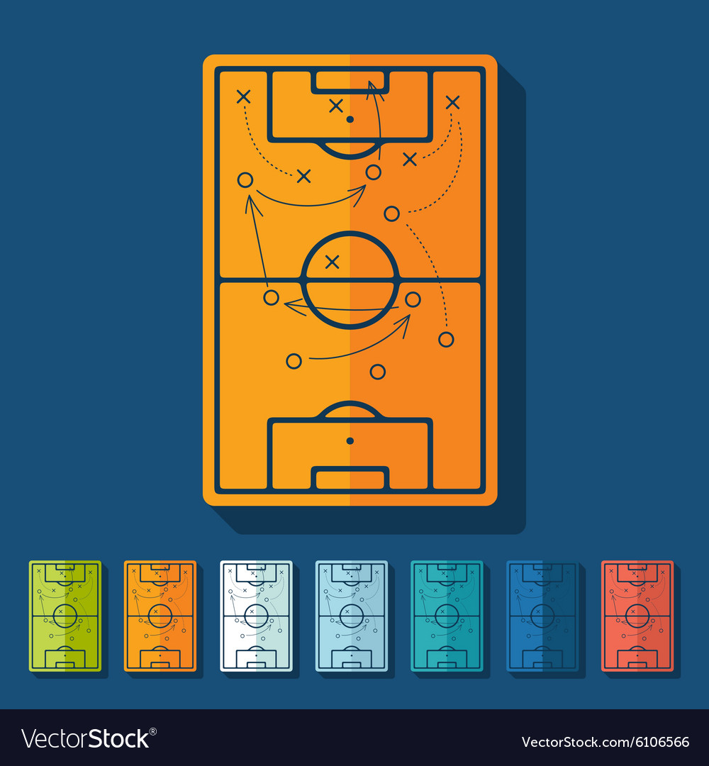 Flat design playing field