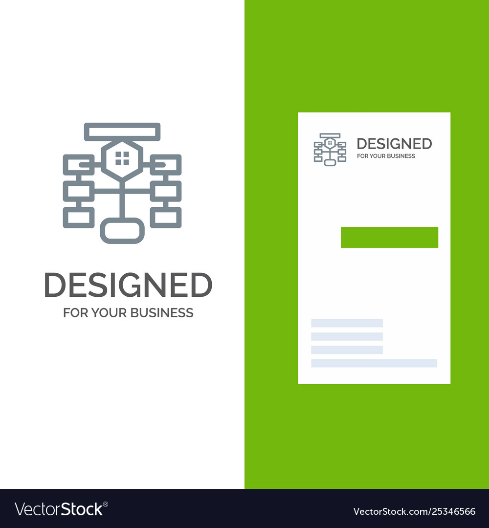 Flowchart flow chart data database grey logo vector image Flowchart flow chart data database grey logo