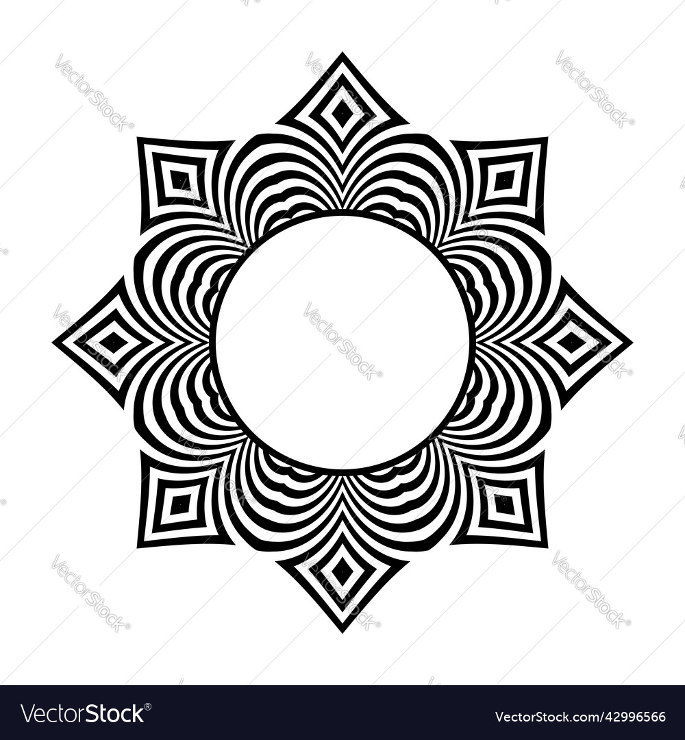 Geometrisches radiales Muster
