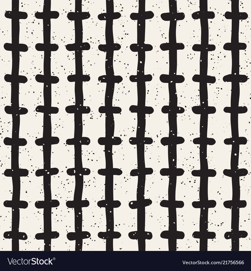 Hand drawn lines seamless grungy pattern abstract vector image Hand drawn lines seamless grungy pattern abstract