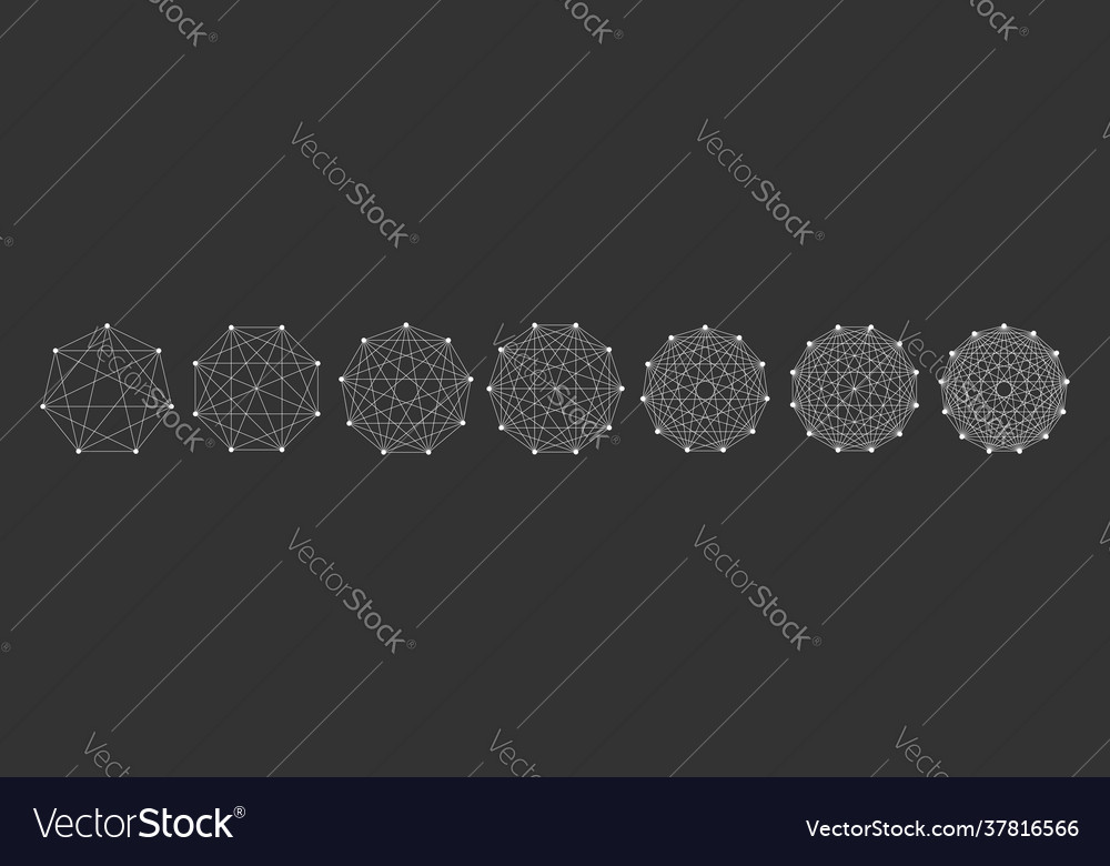 Verriegelungs-Verbindung Polygon-Formelement vector image Verriegelungs-Verbindung Polygon-Formelement