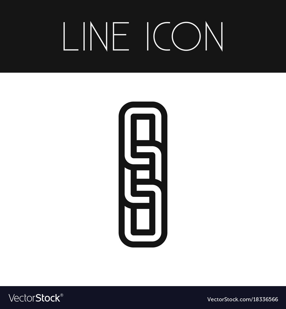 Isolated connection outline joined element