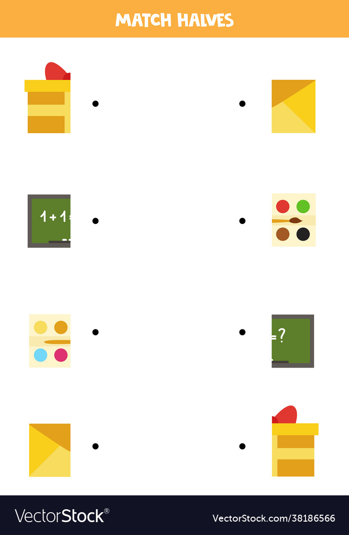 Match parts rectangular objects logical game