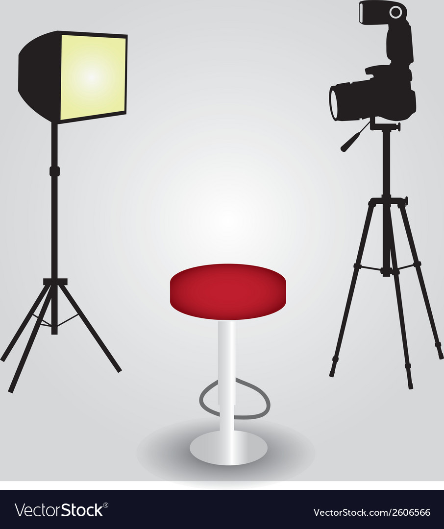 Photo studio equipment with camera eps10