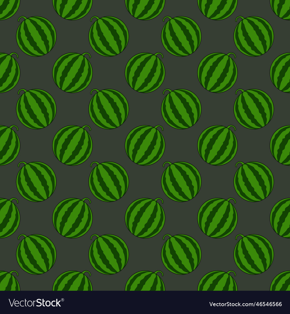 Seamless pattern with watermelon