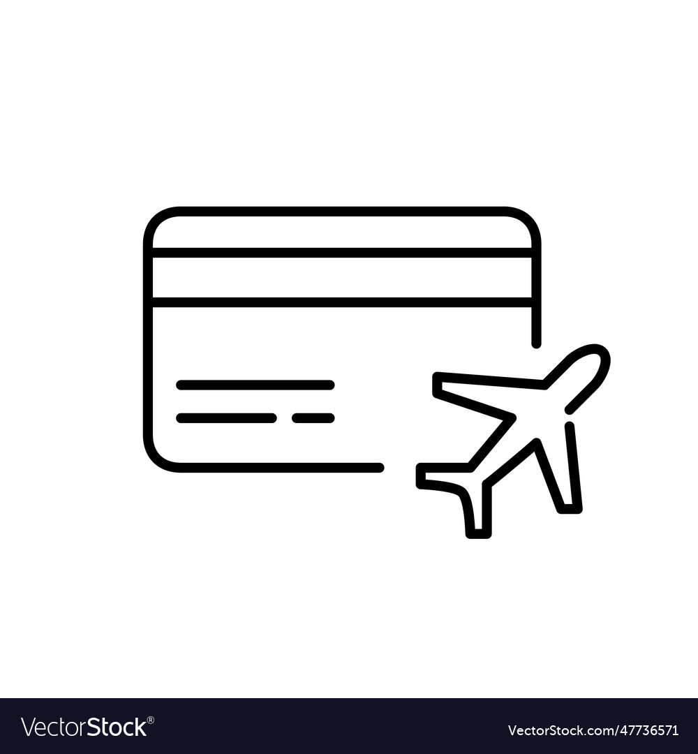 Airline Loyalty Program Membership Card Earning Vector Image