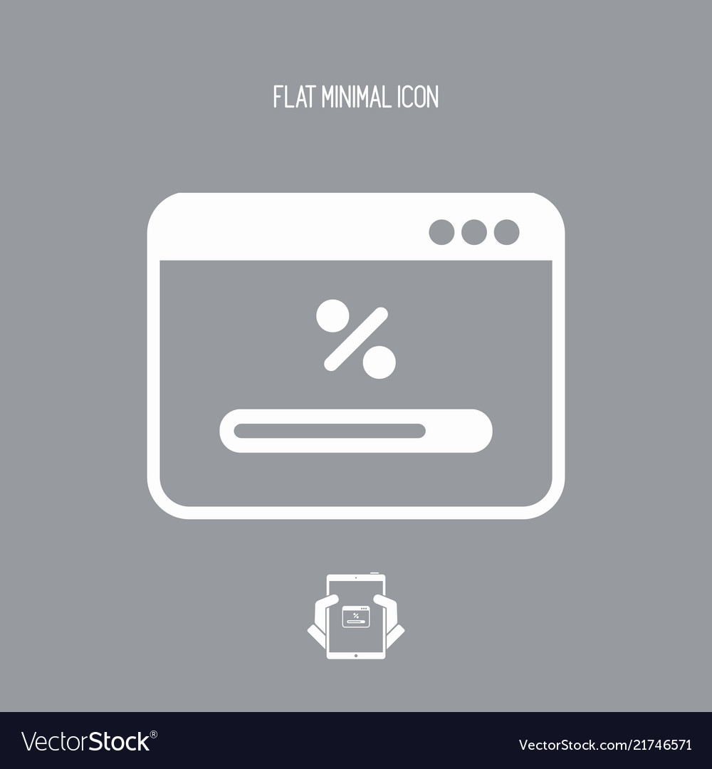 Bar progress computer icon