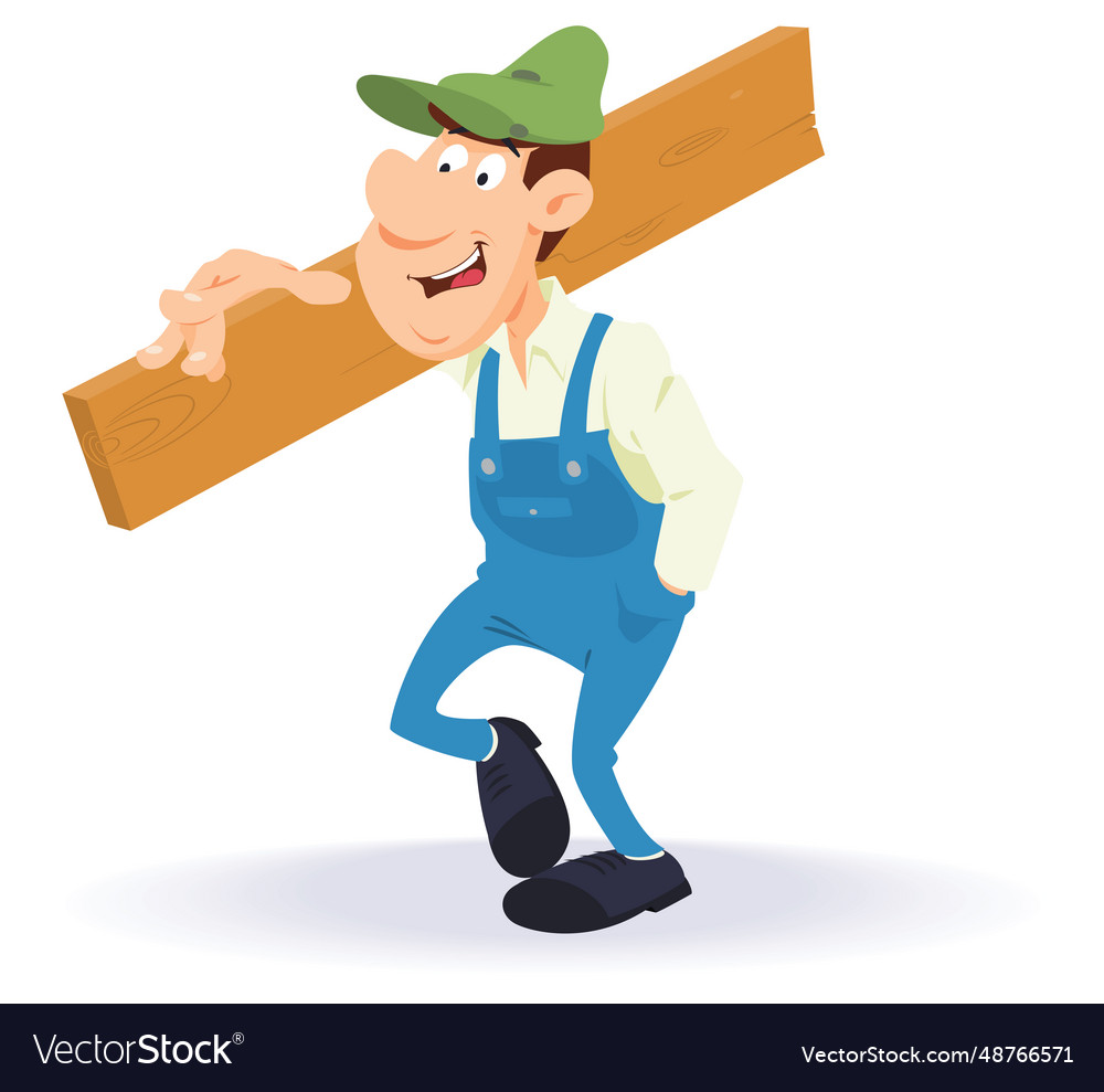Builder with board for internet and mobile website vector image Builder with board for internet and mobile website