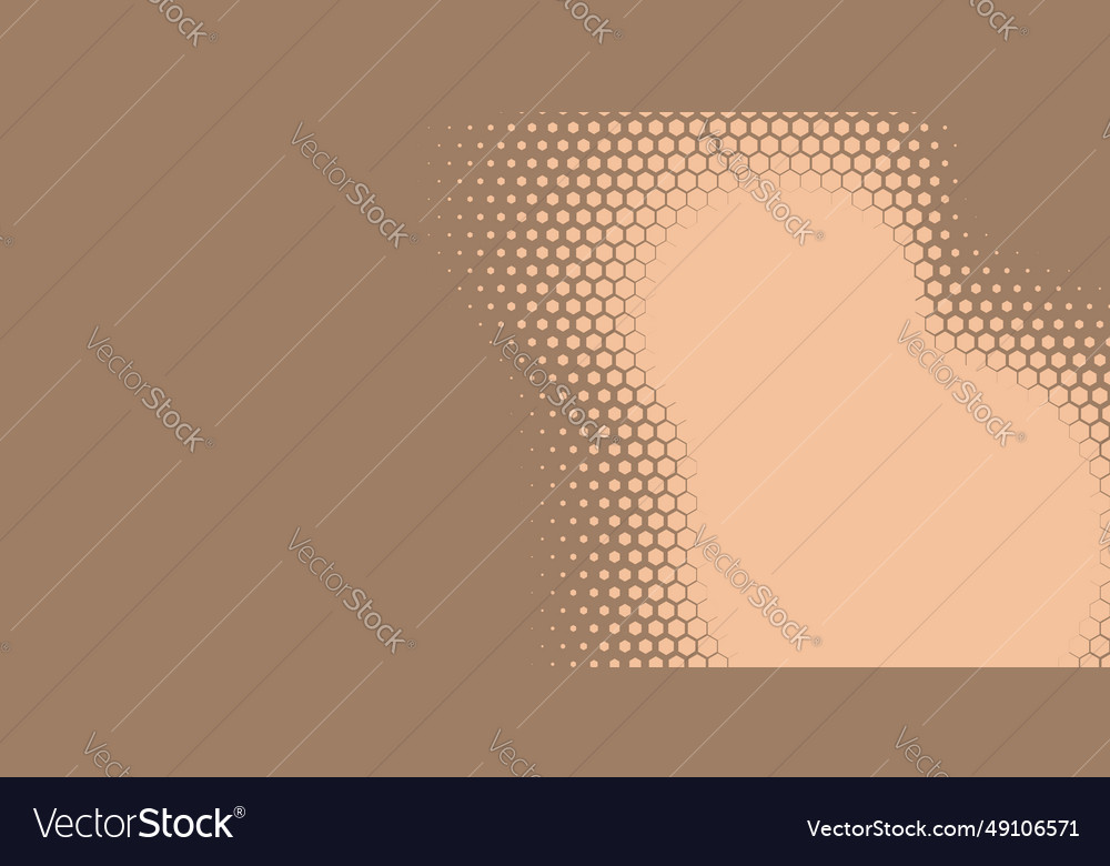 Geometric abstract hexagon two color background