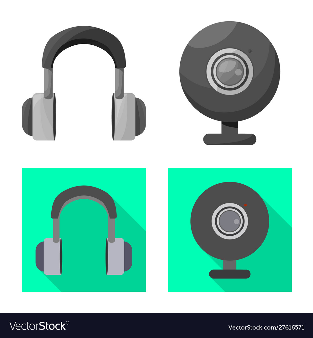 Isolated object accessories and device icon vector image Isolated object accessories and device icon