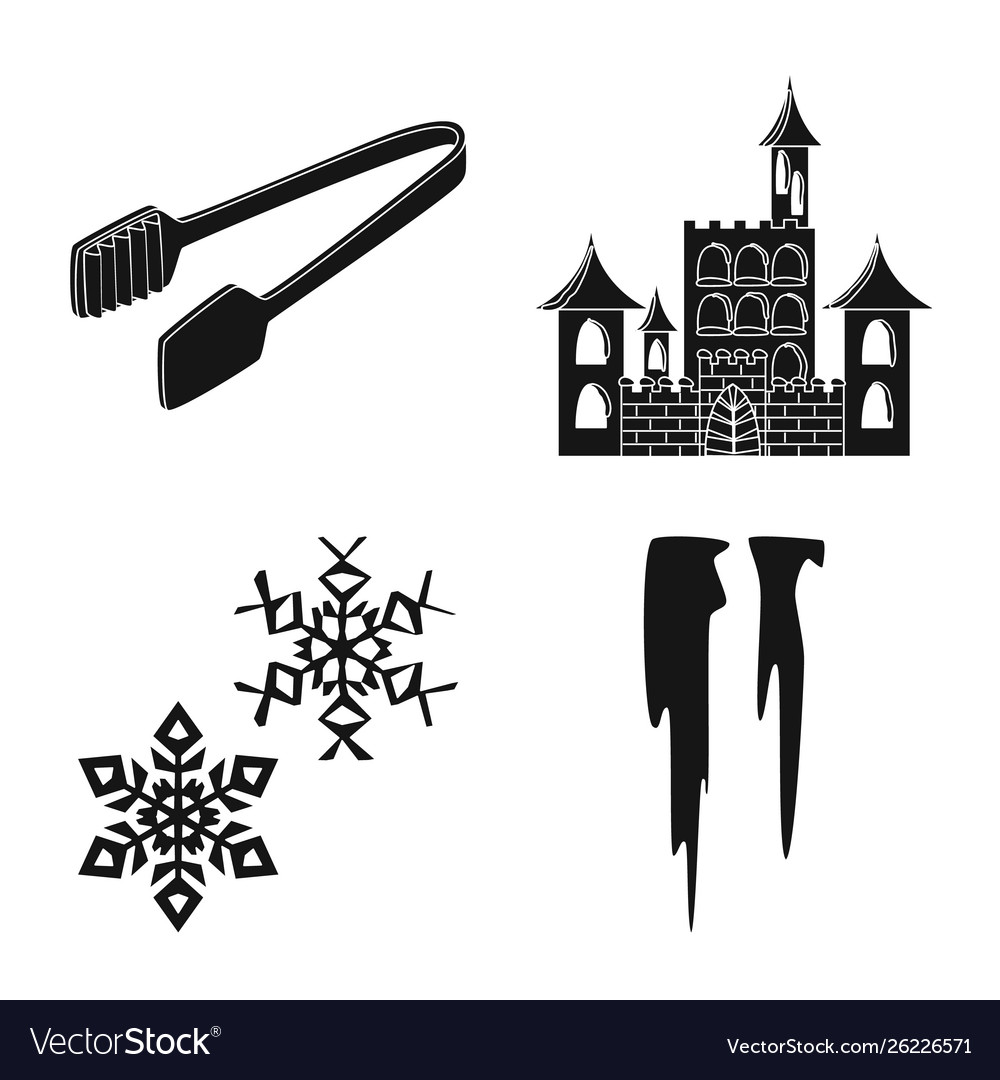 Isolated object cold and transparent symbol