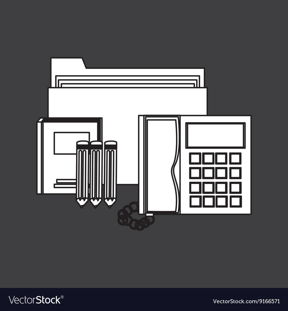 Office design corporate icon isolated