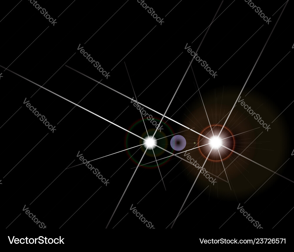 Oncoming headlights Royalty Free Vector Image - VectorStock