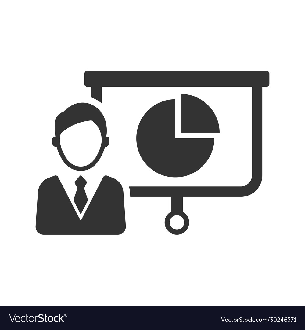 Presenting pie chart report icon