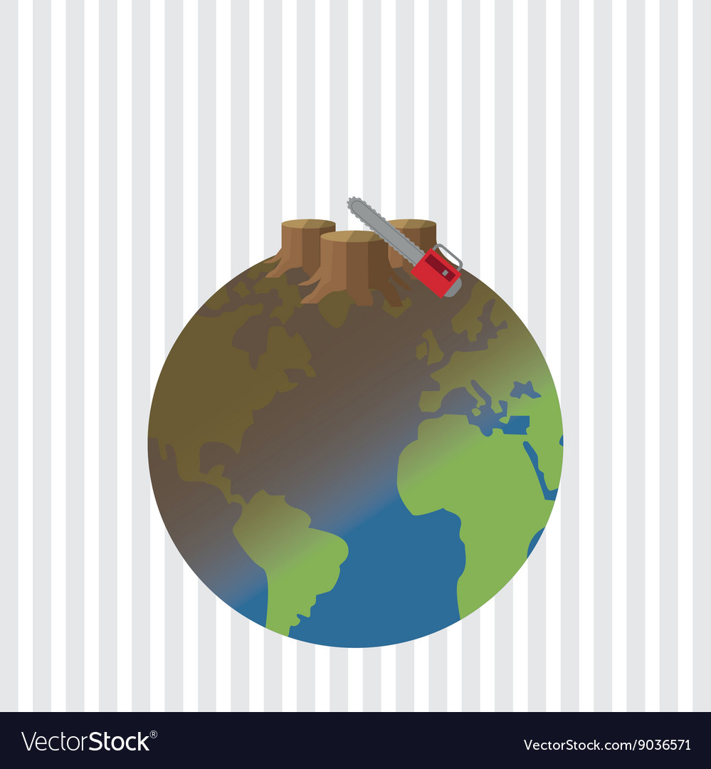 Save planet design environment icon flat