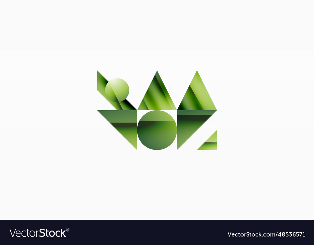 Triangle and circle minimalist composition simple Vector Image Triangle and circle minimalist composition simple