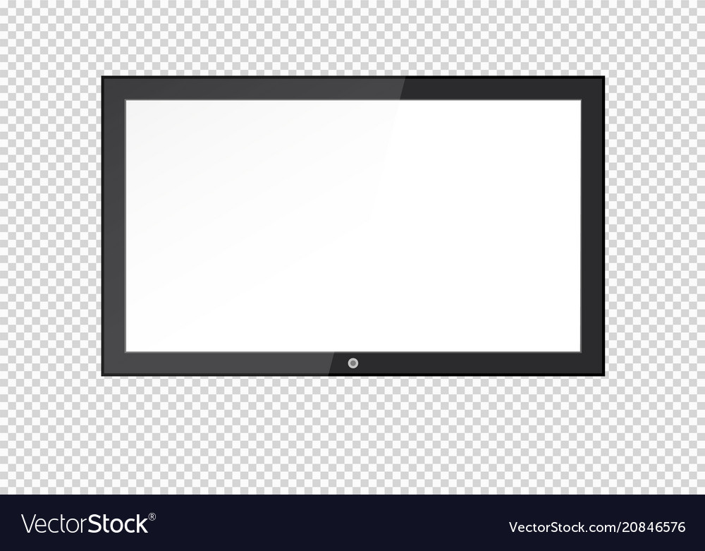 A blank lcd screen plasma displays or tv to your Vector Image A blank lcd screen plasma displays or tv to your