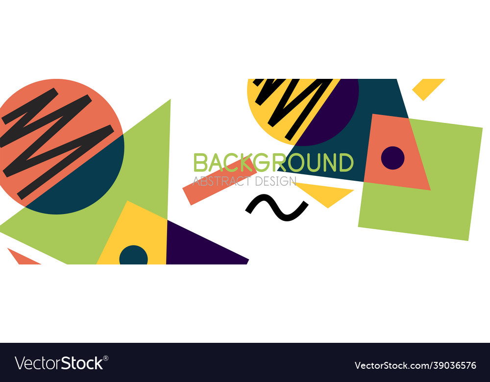 Abstract background with blocks lines geometric Vector Image Abstract background with blocks lines geometric