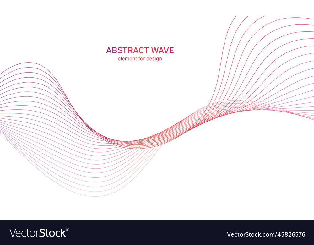 Abstract colorful wave element for design Vector Image Abstract colorful wave element for design