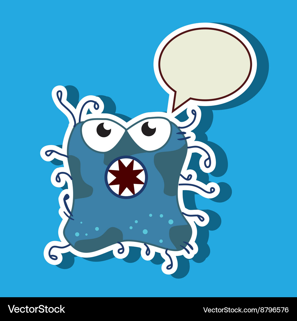 Bacteriology concept design Royalty Free Vector Image