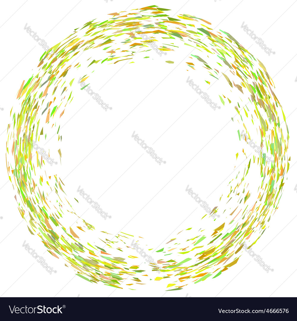 Confetti circle Royalty Free Vector Image VectorStock
