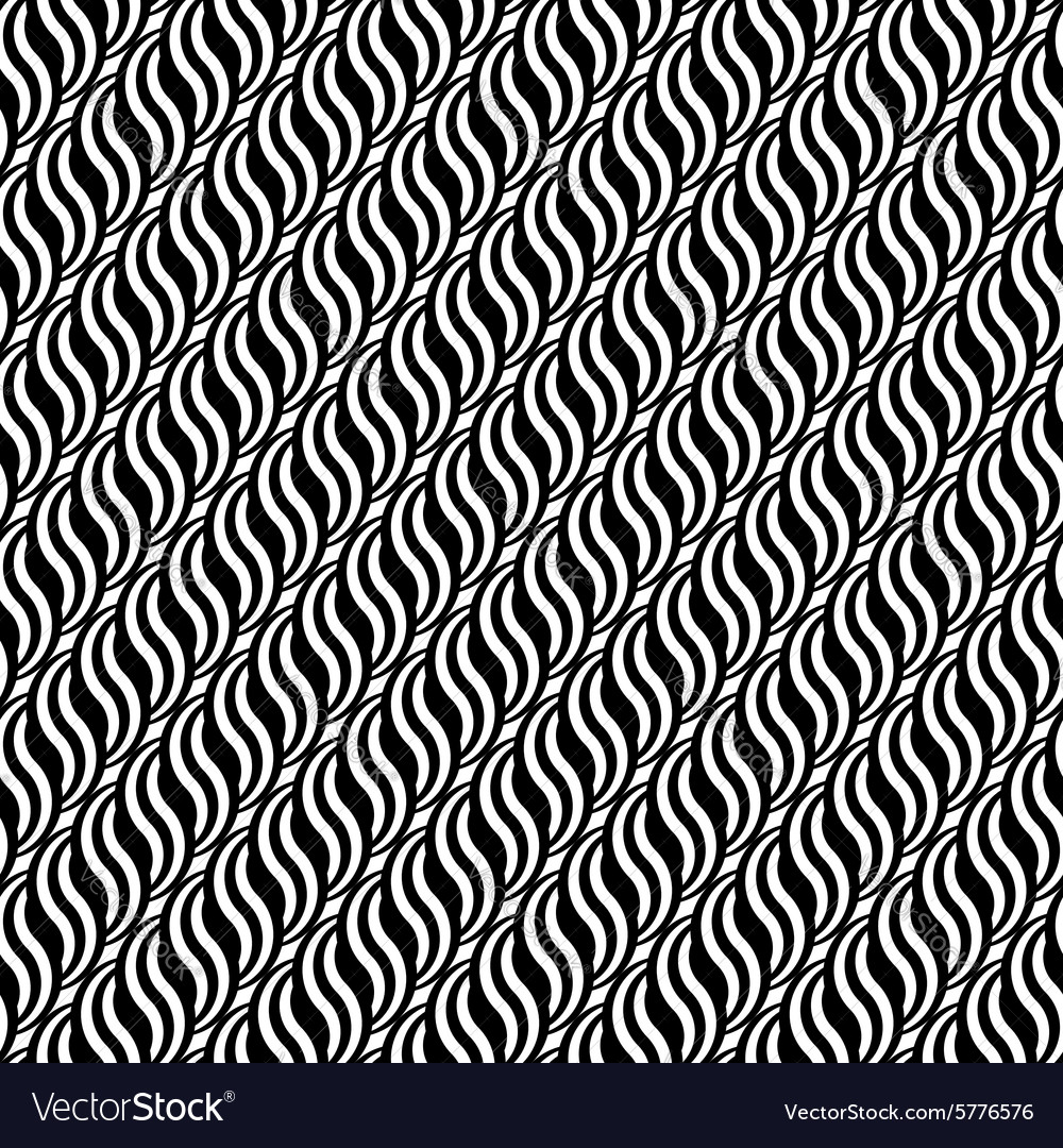 Design seamless monochrome waving pattern