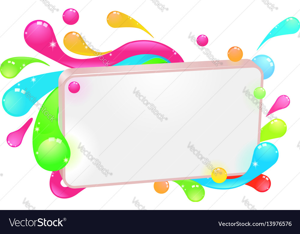 Modern funky colorful sign Royalty Free Vector Image